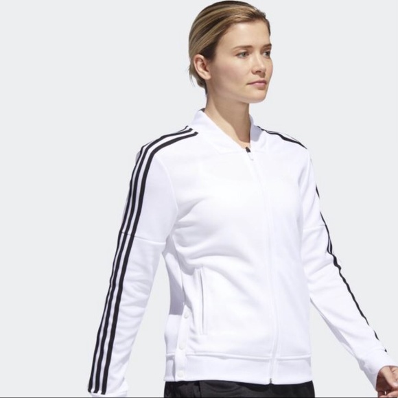 adidas tricot jacket white